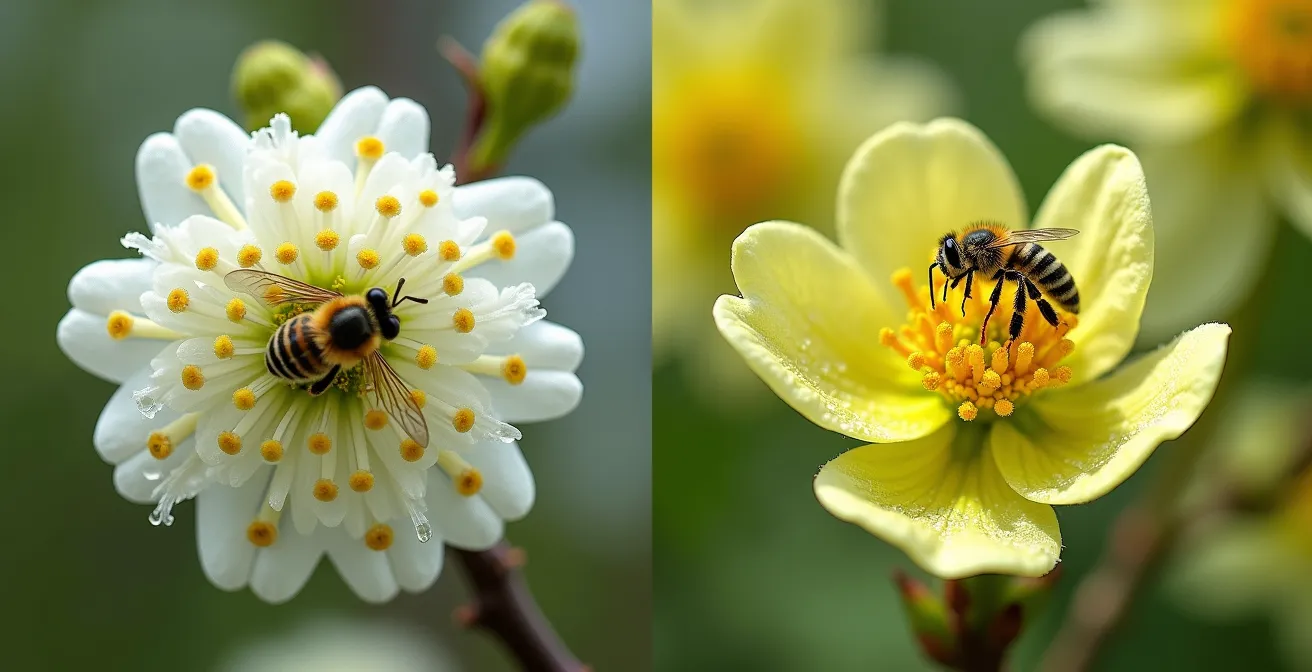 Visual comparison of nectar flow patterns between Linden and Black Locust trees